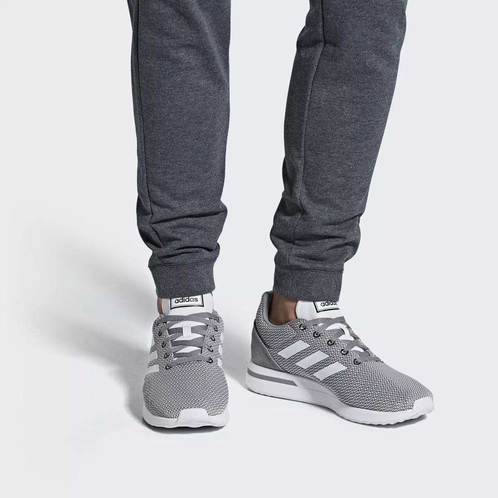 Adidas Run 70s Tenis Para Correr Grises Para Hombre (MX-98530)
